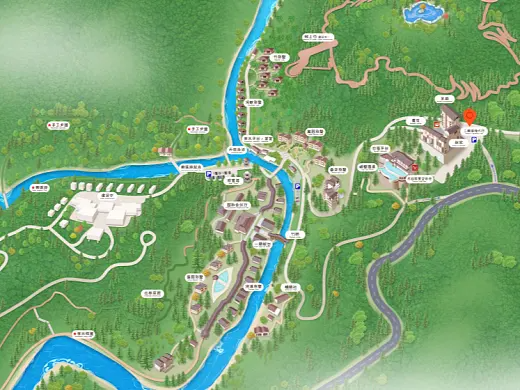 洪江结合景区手绘地图智慧导览和720全景技术，可以让景区更加“动”起来，为游客提供更加身临其境的导览体验。