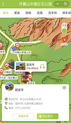 洪江景区手绘地图智慧导览和语音结合，让景区“活”起来