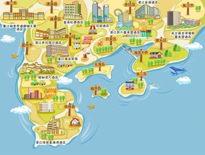 洪江手绘地图旅游的艺术指南